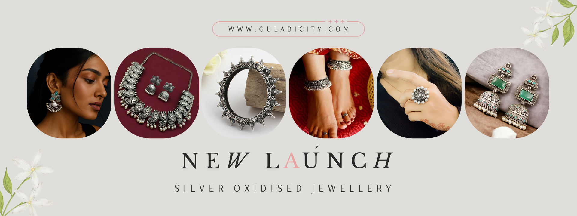 Silver Oxidised Boho Indian Jewellery