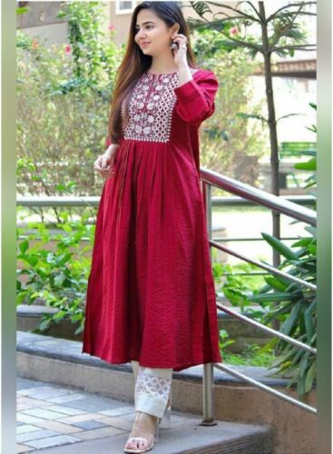 Top Simple A-line Kurti designs that are in style | Libas-nlmtdanang.com.vn