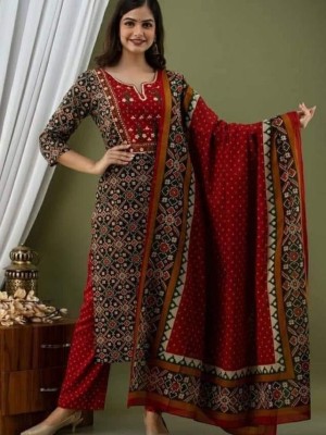 Mukti Indian Pakistani Salwar Kameez Dupatta Printed Kurta Palazzo Designer Kurti Pant