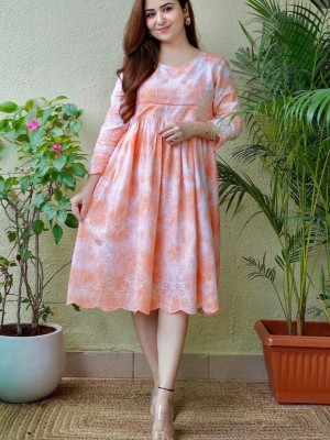 Cotton Anarkali Kurta Kurti Summer Gown Partywear Gown Bollywood Style Long Midi Dress