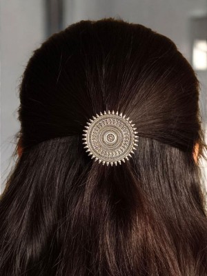 Antique Silver Oxidized Hair Pin Stylish Designer Hair Jewellery Accessories for Women