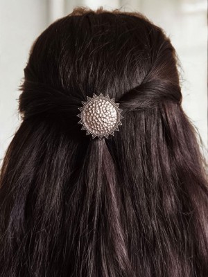 Unique Silver Oxidized Hair Pin Stylish Designer Hair Jewellery Accessories for Girls