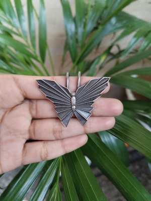 Butterfly Designer Silver Oxidized Hair Pin Accessory Stylish Hair Jewellery Gift for Her