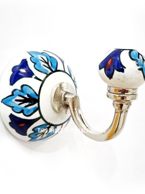 Unique Floral Design Colourful Wall Hook for Hanging Clothes Bathroom Kitchen Towel Hook