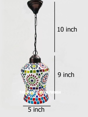 Colorful Moroccan Mosaic Glass Lamp Lantern Ceramic Ceiling Hanging Pendant Lamp