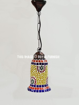 Mosaic Turkish Bell Pendant Light Lamp Shade Moroccan Mosaic Ceiling Lantern Light