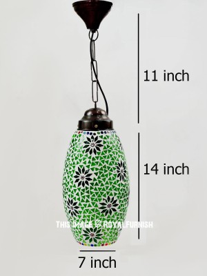 Decorative Turkish Mosaic Pendant Lighting Lamp Handmade Hanging Lantern Lamp