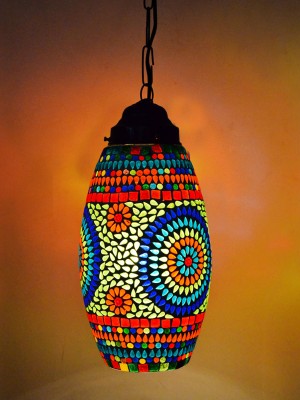 Decorative Turkish Mosaic Pendant Lighting Lamp Handmade Hanging Lantern Lamp