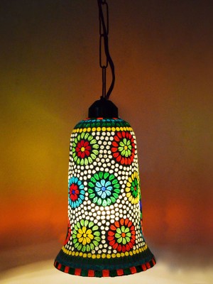 Artistic Handmade & Unique Turkish Mosaic Pendant Light Lamp 8X12