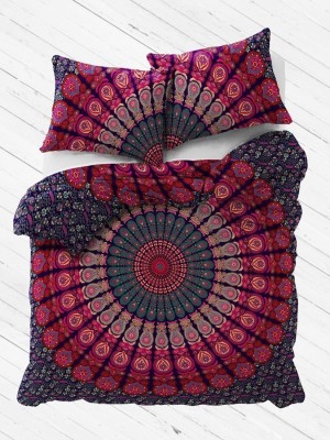 Plum & Bow Peafowl Hippie Mandala Duvet Covers with Set of 2 Pillow Case