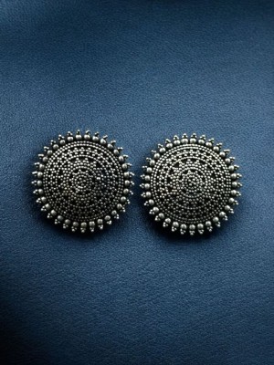 Traditional Round Silver Oxidized Adjustable Toe Ring for Women