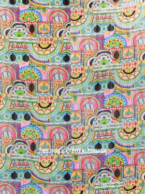 Indian Handmade Cotton Kantha Quilt Throw Blanket Bedspread Vintage Gudri