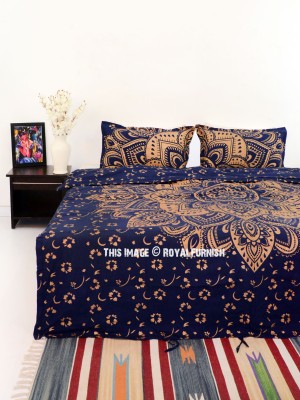 Passion Ombre Bohemian Mandala Duvet Covers with Set of 2 Pillow Covers