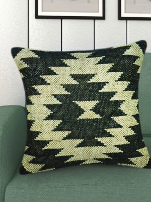 16" Southwestern Stylish Hand Braided Jute Kilim Throw Pillow Cover Square Decorative Cushion Cover