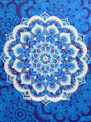 Multi Bohemian Mandala Wall Tapestry Large Queen Cotton Wall Hanging for Gypsy Room Decor