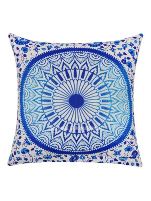 16" Bohemian Indian Medallion Mandala Cotton Throw Pillow Case Cushion Cover