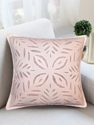 16" Unique Indian Designer Applique Handmade Cutwork Cotton Aesthetic Decorative Throw Pillow Cover
