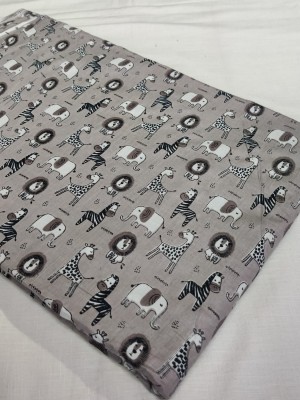 Jungle Safari Animals Nursery Baby Cute Cartoon Cotton Sewing Fabric for Kids Quilting Clothes Bedding