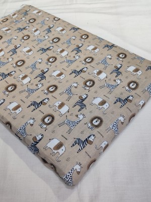 Jungle Safari Animals Nursery Baby Cute Cartoon Cotton Sewing Fabric for Kids Quilting Clothes Bedding