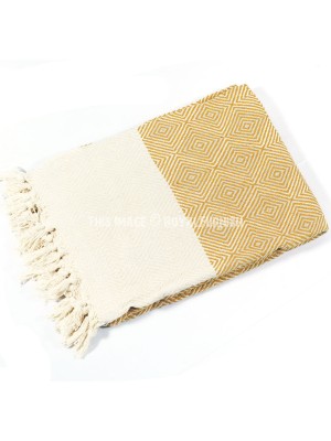 Breathable All-Season Organic Cotton Sofa Throw - Hypoallergenic, Sustainable & Stylish Home Accessory