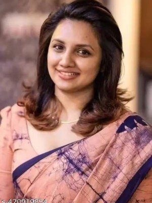 Jaipuri Bagru Printed Soft Pure Cotton Mulmul Saree Hand Block Printed with Blouse Piece for Women