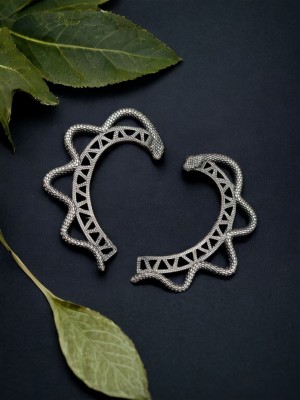 Antique Snake Designer Earcuff Earrings Gypsy Style Ear Wrap Silver Oxidized Earring Jewellery