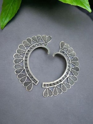 Heart Shape Designer Ear Wrap Earcuff Earrings Bohochic Tribal Silver Oxidized Earring Jewellery