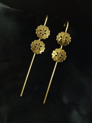 Attractive Star Designer Needle Earcuff Earrings Ethnic Gold Plated Ear Wrap Jewellery