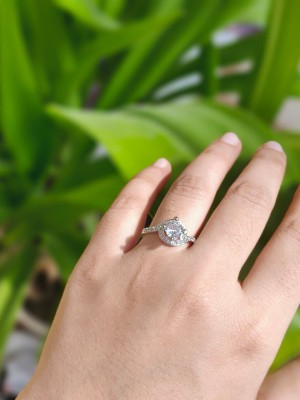 Alia AD Ring Premium Finish Silver Oxidized Adjustable Free Size Rings for Girls