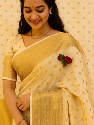 Traditional Indian Baranasi Silk Saree Woven Designer Zari Art Soft Jacquard Silk Saree with Blouse Piece 