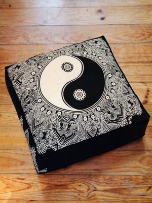 Black Multi Floor Pillow Cover Square Cushion Cover Dog Cat Pet Bedding - 36 Inch