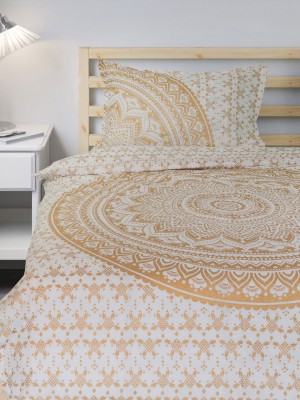 Classic Ombre Mandala Bohemian Twin Size Duvet Cover Set with One Pillow Sham