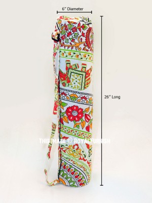 Multi Colored Elephant Mandala Yoga Mat Cover Yoga Mat Carry Bag