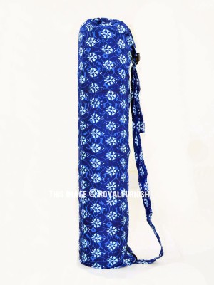 Colorful Blue Multi Printed Yoga Mat Bag Carry Bag Yoga Mat Cover