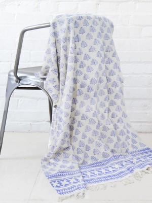 Purple Hand Woven Cotton Mud Cloth Handmade Throws Gift Couch Blanket for Living Room