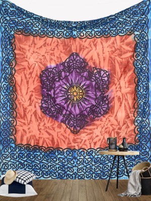 Celtic Knot Designer Diamond Tapestry Mystical Multicolored Wall Hanging