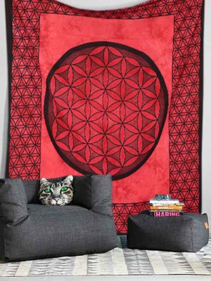 Celtic Knot Designer Sphere Ball Tapestry Mystical Wall Hanging
