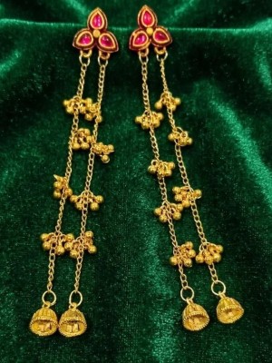 Kashmiri Long Earring Jhumka Set Traditional Designer Ethnic Indian Earrings Gift for Her