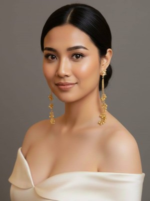 Kashmiri Long Earring Jhumka Set Traditional Designer Ethnic Indian Earrings Gift for Her