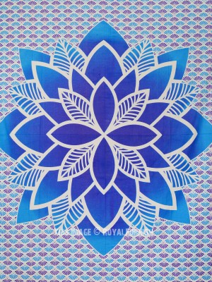 Large Lotus Hippie Mandala Tapestry Wall Hanging Cotton Queen Bedspread