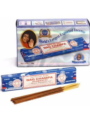 Satya Sai Baba Incense Sticks Agarbatti 180 Gram - Set of 12 Boxes of 15 Gram