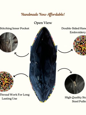 Traditional Elephant Embroidered Shopping Bag Handmade Jaipuri Affordable Women Tote Bag