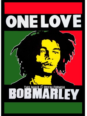 Bob Marley ONE LOVE Rasta Fabric Poster Tapestry Wall Hanging