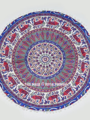 Hippie Stag Deer Designer Mandala Floor Pillow Cushion Cover Dog Cat Pet Bedding