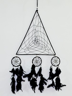 Boho Colorful Triangle Shaped Dream Catcher - 12" Inch