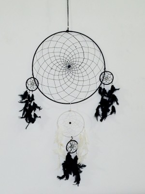 Large Boho Inspired Colorful Handmade Dream Catcher - 16" Inch