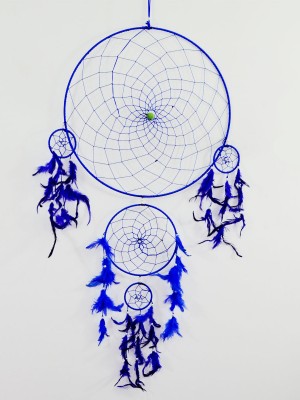 Colorful Large Handmade Dream Catcher with Feathers - 18" Inch