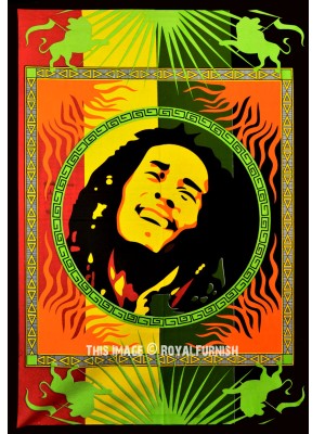 Rasta Reggae Bob Marley Fabric Poster Tapestry Hippie Wall Hanging