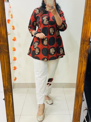Julia Dual Color Summer Daily Wear Cotton Short Kurti With Pant Co Ord Set For Women