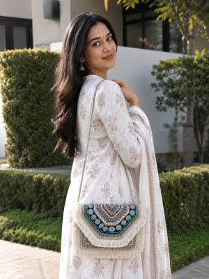 Ethnic Boho Bag Handmade Beaded Embellished Gypsy Bag for Women